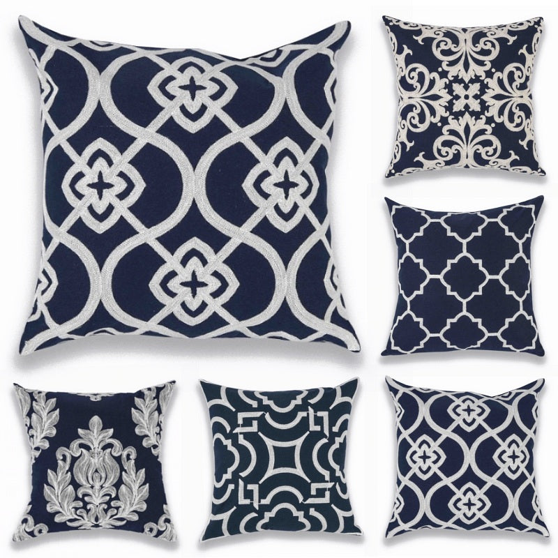 navy-blue-embroidered-floral-pillow-cushion-cover