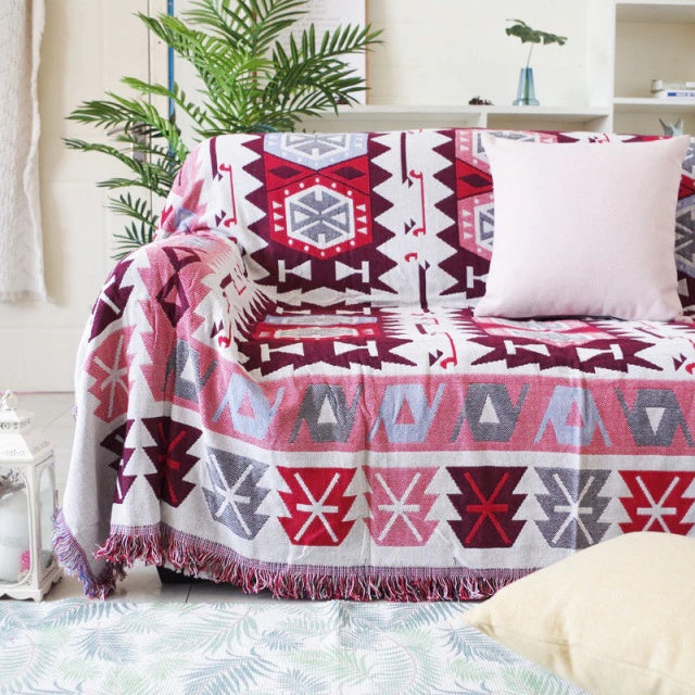 red-native-indian-sofa-throw-cover